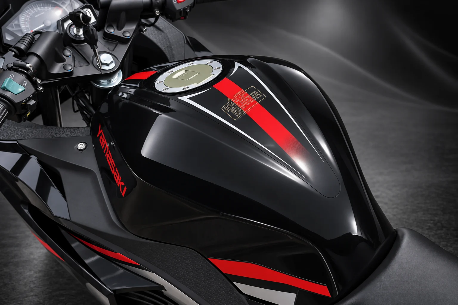 Yamasaki YM50-10 Black Red Tank