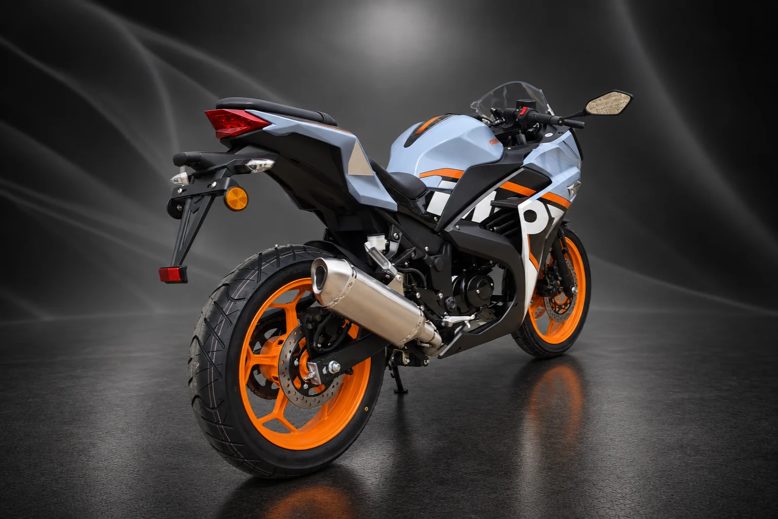 Yamasaki YM50-10 Grey Orange Rear Right
